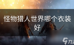 魔物獵人世界哪個衣裝好